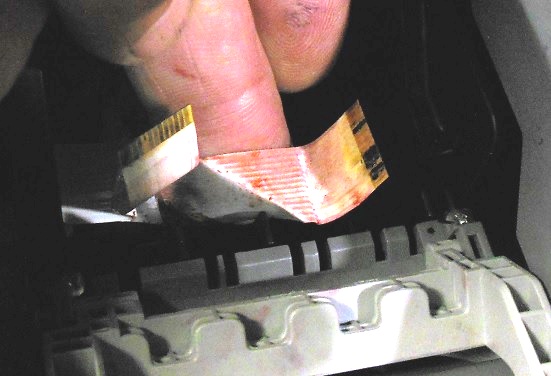 залили головку чернилами