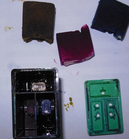 устройство цветного картриджа HP